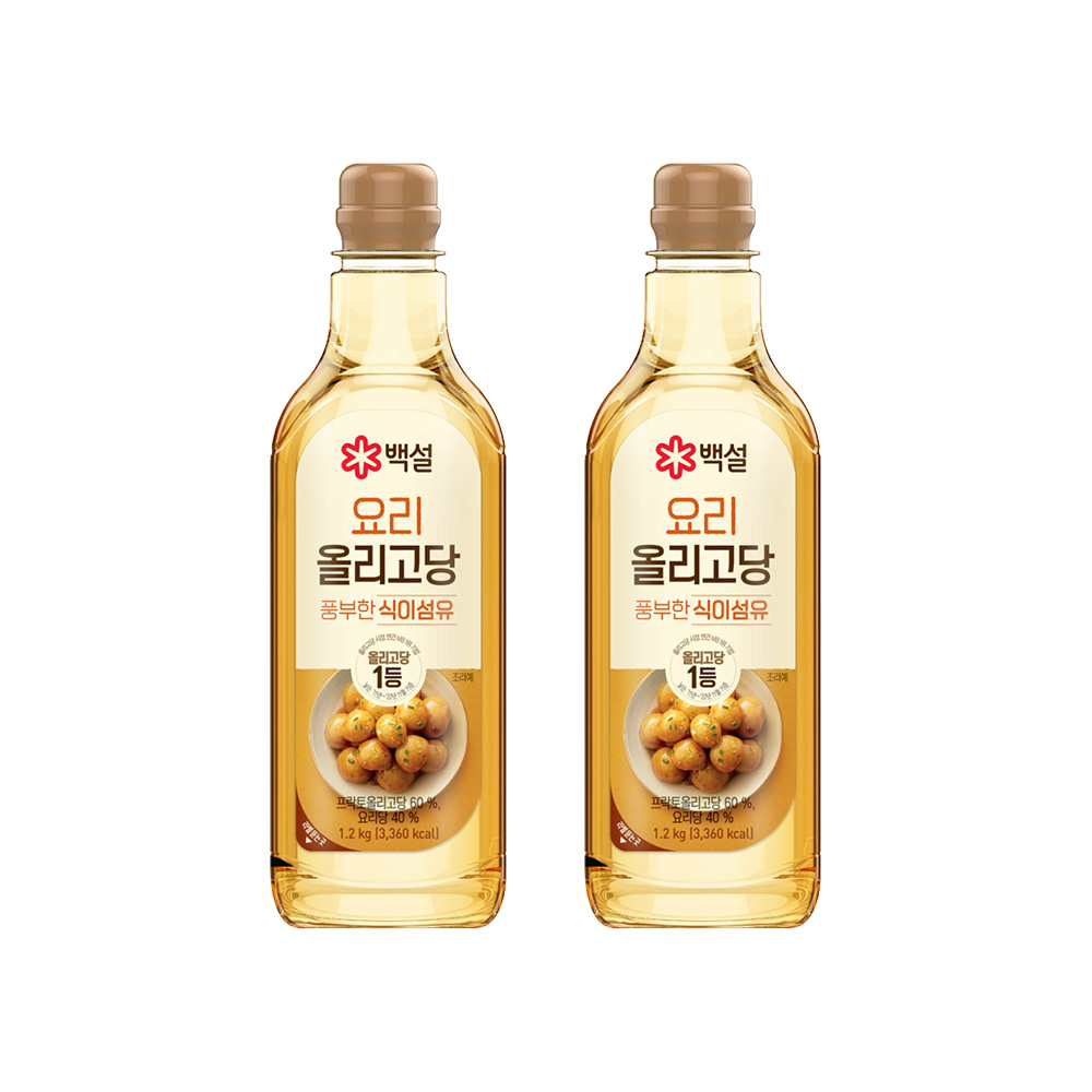 CJ제일제당 [백설]백설 요리올리고당 1.2kg x2개 | 허닭